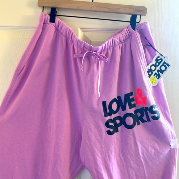 Love & Sports Women's Purple and Pink Joggers-tracksuits - Picture 3 of 5